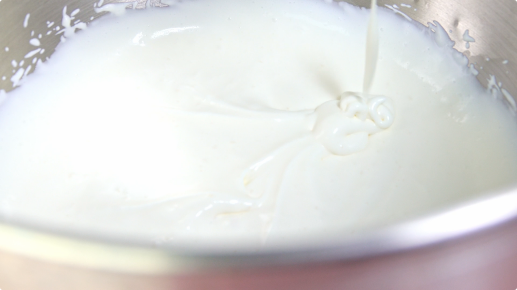 Whisk with Cream or Milk