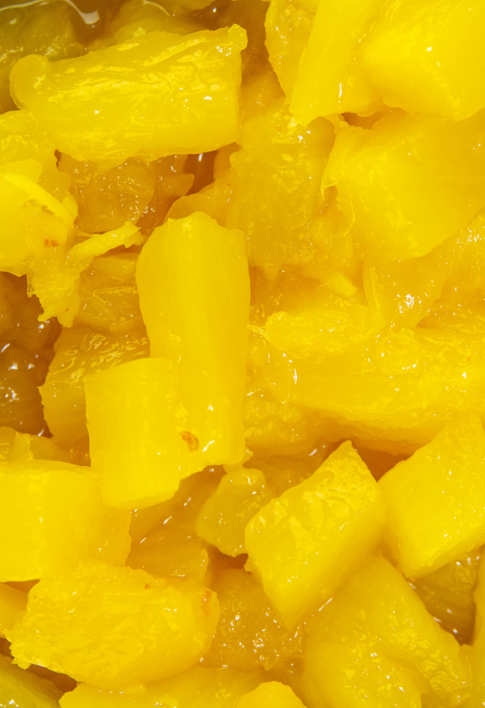 Close up of pineapple salsa 